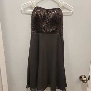 Strapless Sequin/ Chiffon dress